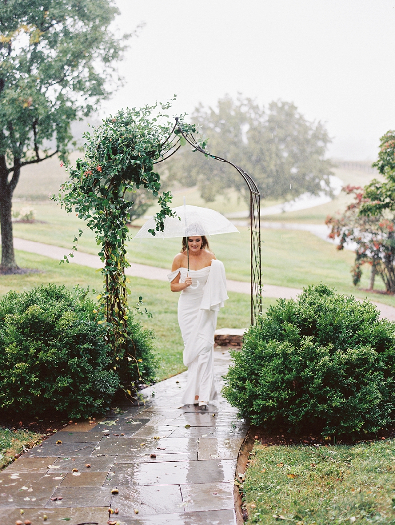Rainy Wedding Day Inspiration